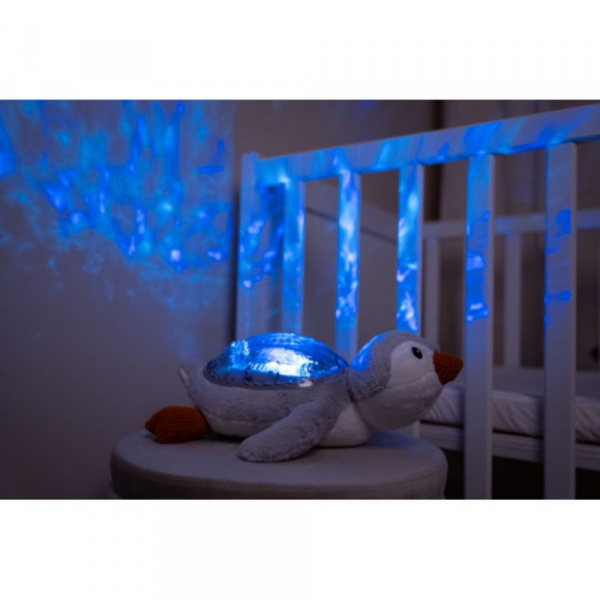 Peluche musicale à projection lumineuse pingouin tranquille Cloud b