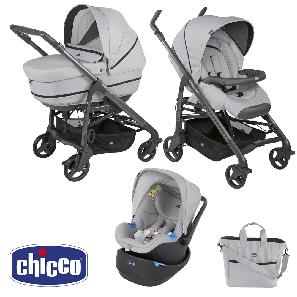 Pack poussette trio love up pearl de Chicco sur allobébé
