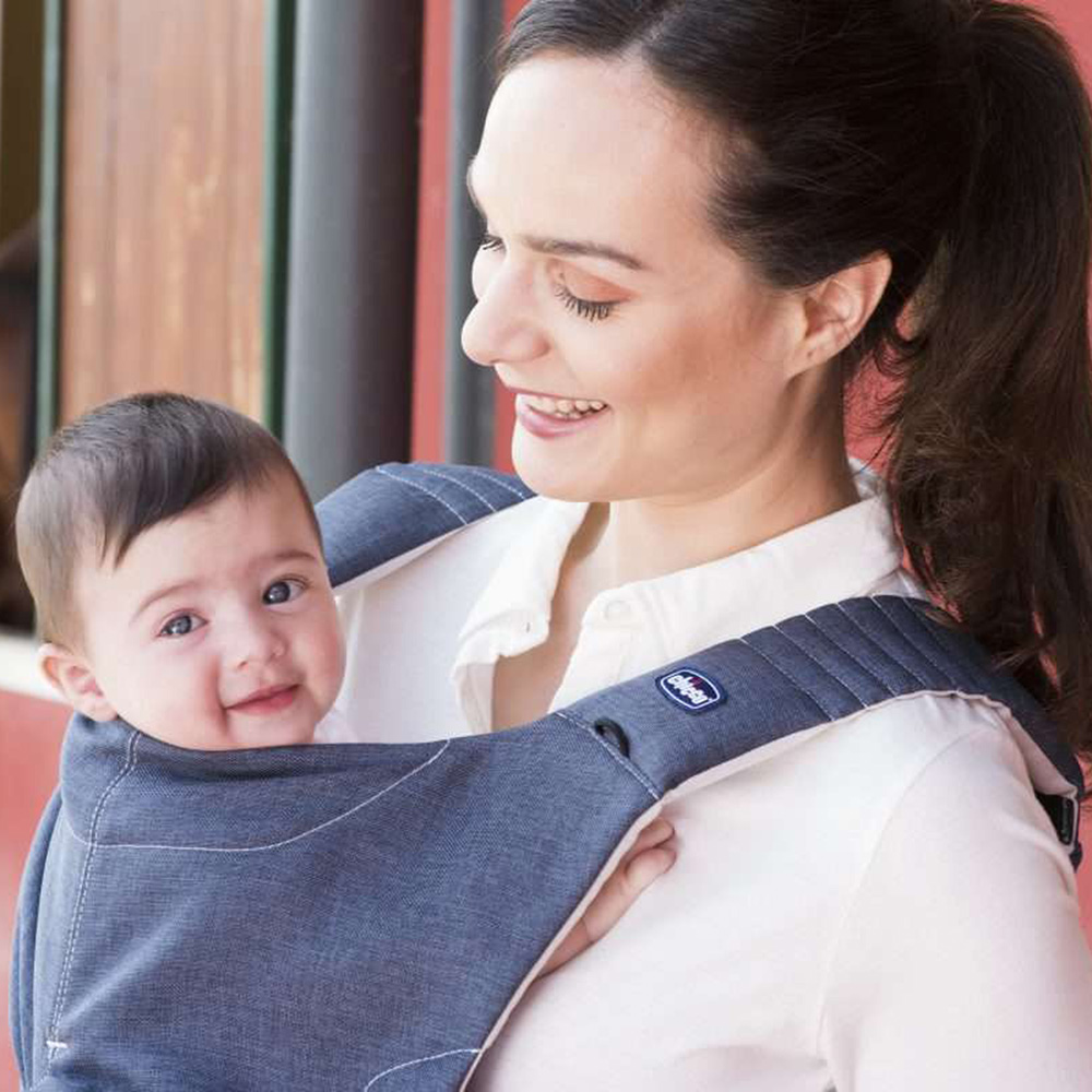 Porte b/éb/é physiologique multipositions Denim Beige Chicco Porte b/éb/é Ergonomique Myamaki