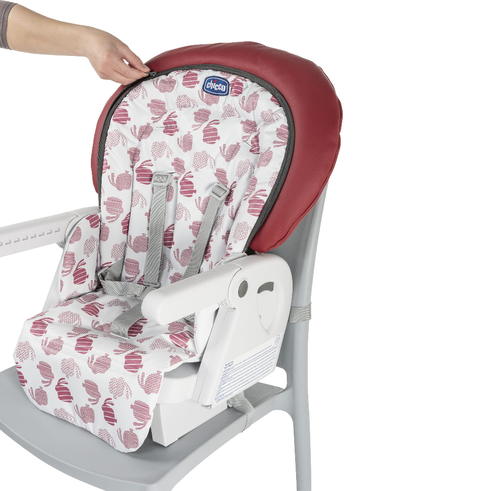 Chaise Haute Bebe Polly Progres5 4 Roues Red De Chicco Sur Allobebe