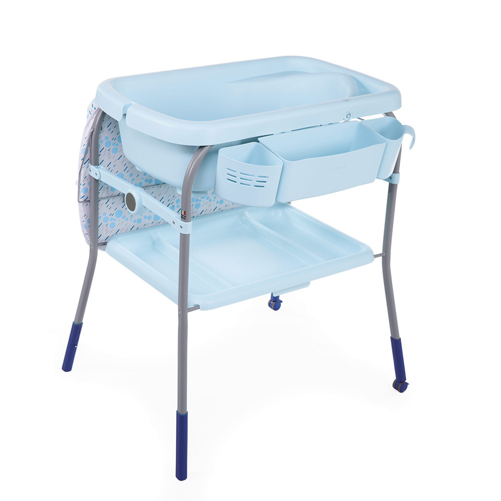 Table à langer avec baignoire pliable baby pool gris et son matelas à langer  de Roba sur allobébé