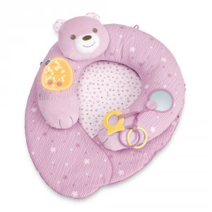 Coussin mon premier nid rose