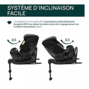 Siège auto fullseat 360 i-size black satin Chicco