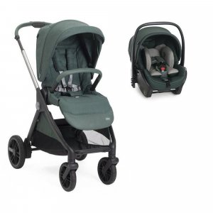 Poussette duo bellagio 2 + siège auto first seat recline i-size fir tree Chicco