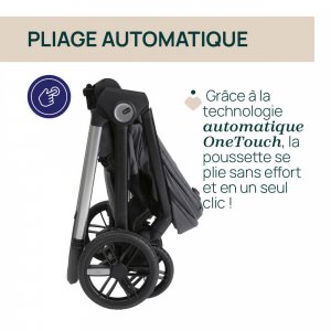 Poussette duo bellagio + siège auto first seat recline i-size black satin Chicco