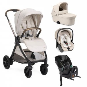 Poussette trio bellagio 2 + first seat recline + nacelle flexi + fullseat 360 avec base amber glow Chicco