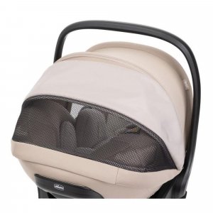 Poussette trio bellagio 2 + first seat recline + nacelle flexi + fullseat 360 avec base amber glow Chicco