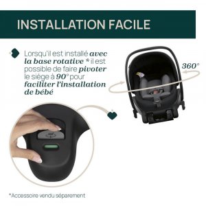 Poussette duo mysa dew re_lux + siège auto first seat recline i-size black satin Chicco