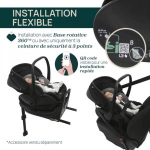 Poussette duo mysa dew re_lux + siège auto first seat recline i-size black satin Chicco