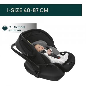 Poussette duo mysa dew re_lux + siège auto first seat recline i-size black satin Chicco