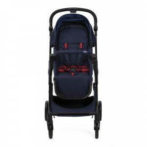 Poussette trio seety oxford blue + siège auto kory i-size essential + nacelle seety + bi-seat air i-size + base 360° Chicco