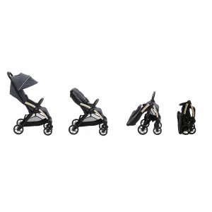 Poussette duo goody xplus - dark shadow + siège auto first seat recline i-size black satin Chicco