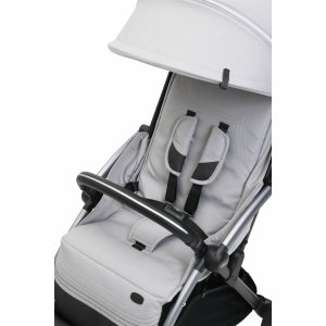 Poussette duo goody xplus - pearl grey + siège auto first seat recline i-size black satin Chicco