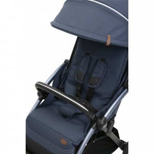 Poussette duo goody xplus - radiant blue + siège auto first seat recline i-size black satin Chicco