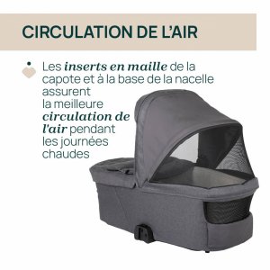 Nacelle flexi black satin Chicco