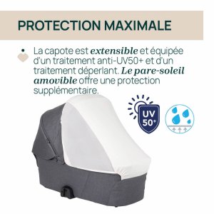 Nacelle flexi black satin Chicco