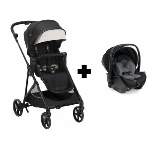 Poussette duo seety + siège auto first seat recline seety black Chicco