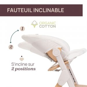 Chaise haute meraviglia fossil Chicco