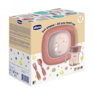 Coffret repas rose 12 mois Chicco