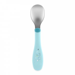 Couverts en métal bleu Chicco