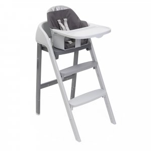 Chaise haute crescendo up steel cloud re_lux Chicco