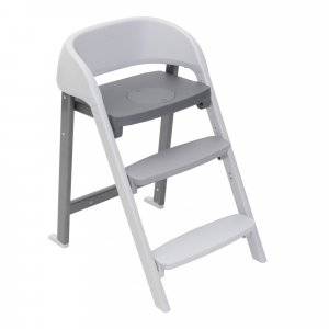 Chaise haute crescendo up steel cloud re_lux Chicco