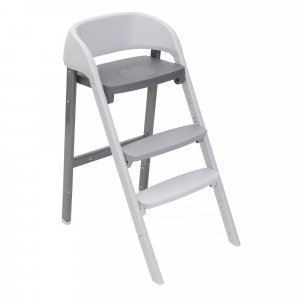 Chaise haute crescendo up steel cloud re_lux Chicco