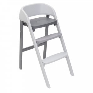 Chaise haute crescendo up steel cloud re_lux Chicco