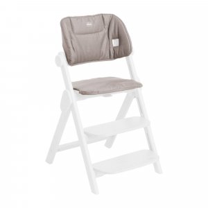 Chaise haute meraviglia fossil + coussin de siège meraviglia sandshell Chicco