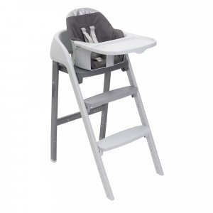 Chaise haute crescendo up steel cloud re_lux + kit tour d'observation crescendo up grey Chicco