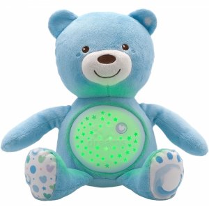 Peluche ourson projecteur first dream bleu Chicco