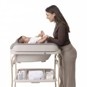 Table à langer soft bubble avec baignoire intégrée armonia scandinavian Chicco