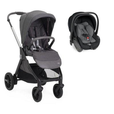 Poussette duo bellagio 2 + siège auto first seat recline i-size black satin