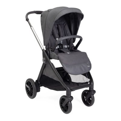 Poussette trio bellagio + siège auto first seat recline i-size black satin + nacelle black satin