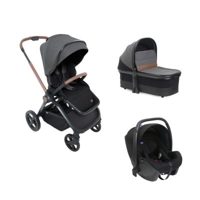CHICCO Poussette trio mysa black satin