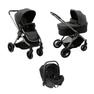 Poussette trio best friend pro + siège auto kory i-size + nacelle light pirate black