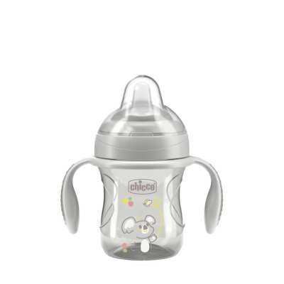 Tasse transition bec souple silicone 4m + gris
