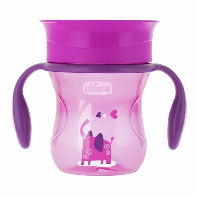 CHICCO Tasse perfect membrane 360° rose 12m+