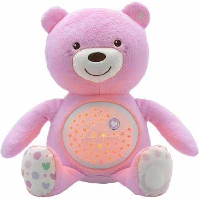 Peluche ourson projecteur first dream rose