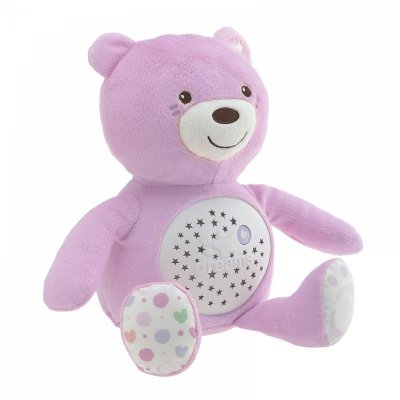 Peluche ourson projecteur first dream rose