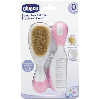 Peigne et brosse rose