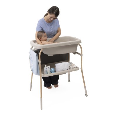 Table à langer soft bubble avec baignoire intégrée armonia scandinavian