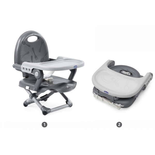 Rehausseur pocket snack dark grey Chicco