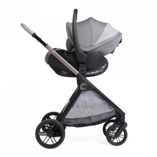 Poussette duo bellagio 2 + siège auto first seat recline i-size lunar rock Chicco