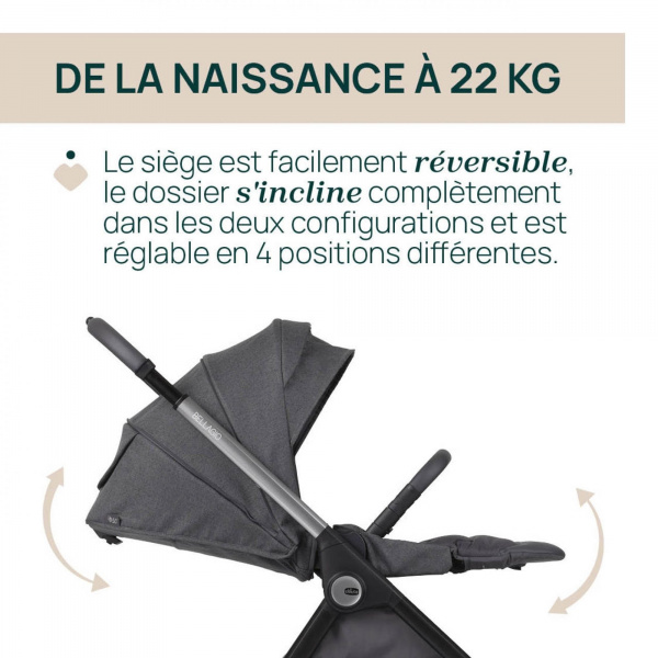 Poussette bellagio lunar rock Chicco