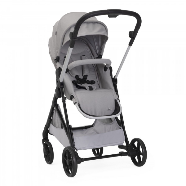 Poussette duo seety² cloud + siège auto first seat recline i-size black satin Chicco