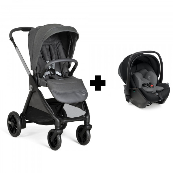 Poussette duo bellagio + siège auto first seat recline i-size black satin Chicco