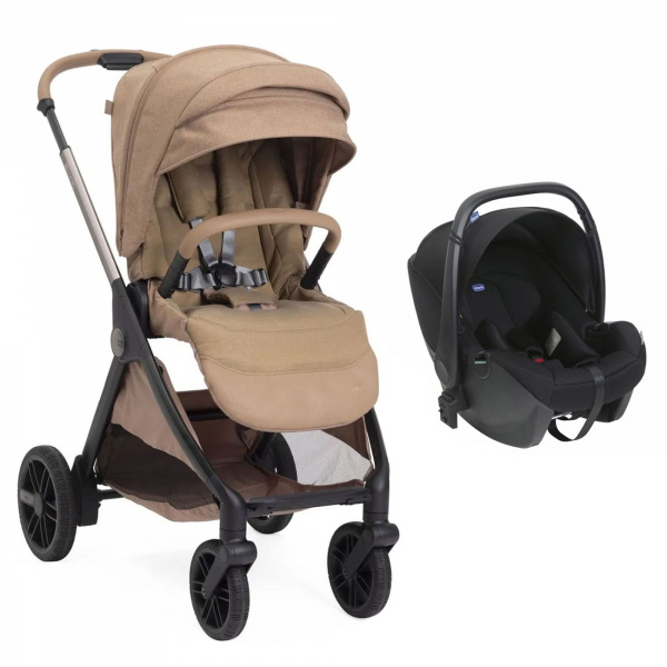 Poussette duo belllagio 2 caramel + siège auto kory essential Chicco