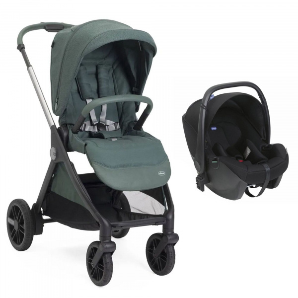 Poussette duo belllagio 2 fir tree + siège auto kory essential Chicco
