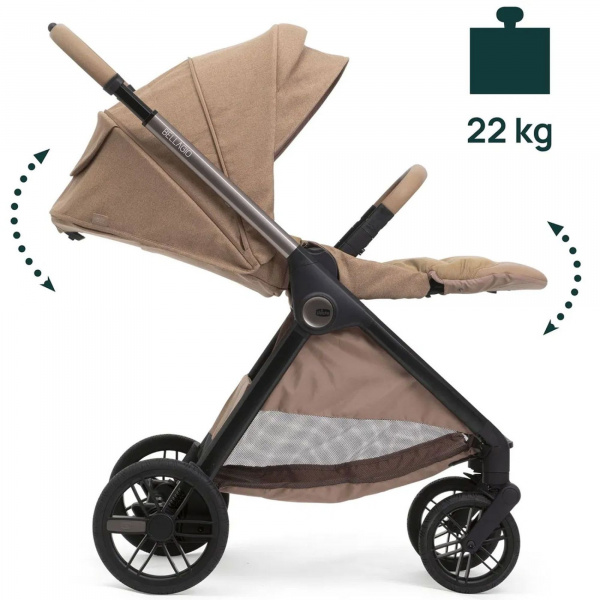 Poussette duo belllagio 2 lunar rock + siège auto kory essential Chicco